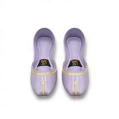 Lavender Minimal Gold Khussa