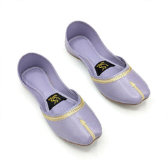 Lavender Minimal Gold Khussa