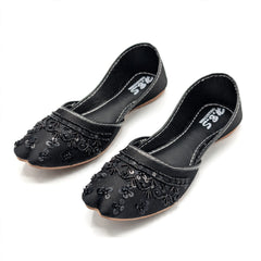 Black Sequin Khussa